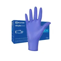 Manusi Nitril fara pudra NITRYLEX Basic Dark Blue S, Mercator Medical | cutie x 100 bucati