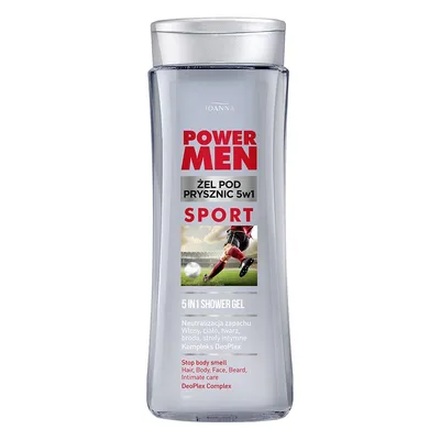 Sampon si gel de dus 5 in 1 Power Men Sport, Joanna | 300 ml