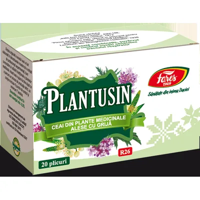 Plantusin (antibronsic), R26, ceai la plic, Fares | 20 plicuri