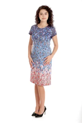 Rochie dama CV24039 albastru/corai, Cesy | marimea M