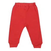 Pantaloni cu manseta RB08 rosu corai, Rombaby | 0/3 luni