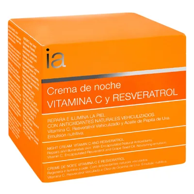Crema antiage de noapte cu Vitamina C si resveratrol, Interapothek | 50 ml