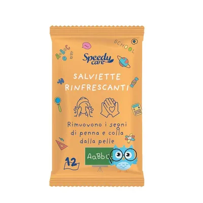 Servetele umede multifunctionale pentru scoala Speedy Care, O-PAC | 12 buc