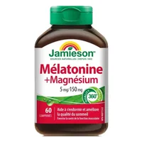 Melatonina 5 mg + magneziu bisglicinat,Jamieson | 60 tablete