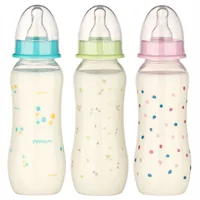 Biberon PP fara BPA, decor buline, tetina rotunda M, 48010, Baby Nova | 240 ml