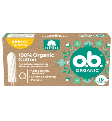 Tampoane Organic Normal, OB | 16 buc