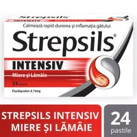 Strepsils Intensiv Miere si Lamaie, Reckitt Benkiser | 24 pastile