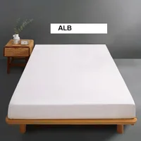 Husa de pat cu 1 fata de perna TRICOT alb 90x200 cm, Ralex | 1 buc