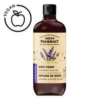 Gel - spuma de baie Lavanda si Ulei de In, Green Pharmacy | 500 ml