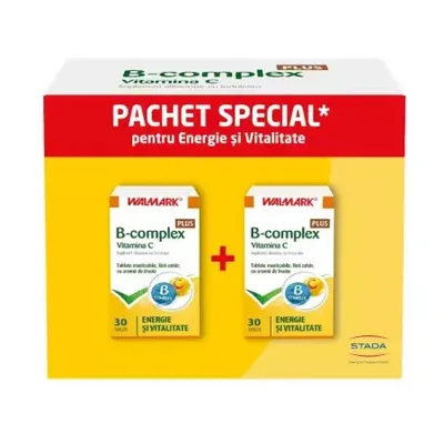 B Complex cu Vitamina C, 1+1 CADOU, Walmark | 60 tablete