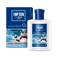 After Shave Balsam cu Q10 TOP TEN Active pentru ten normal, Rubella | 100 ml