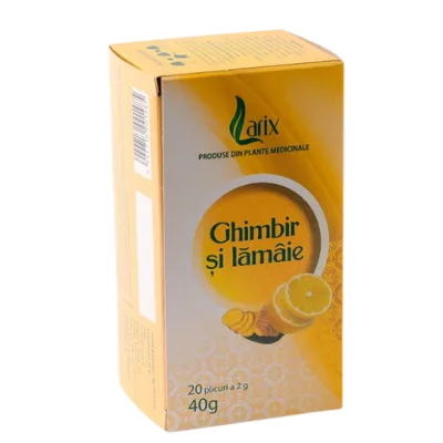 Ceai Ghimbir si Lamaie, Larix | 20 plicuri