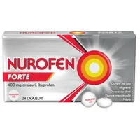 Nurofen Forte 400 mg, Reckitt Benkiser | 12 drajeuri
