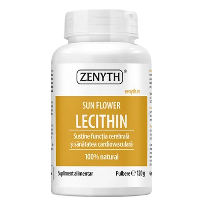 Lecitina din floarea soarelui - pulbere, Zenyth | 120 g