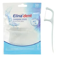 Ata dentara cu suport si scobitoare dentara, Elina Med | 50 buc