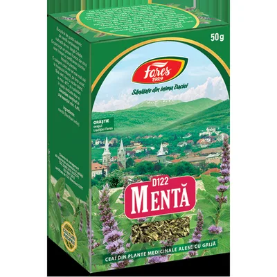 Menta, iarba, D122, ceai la punga, Fares | 50G
