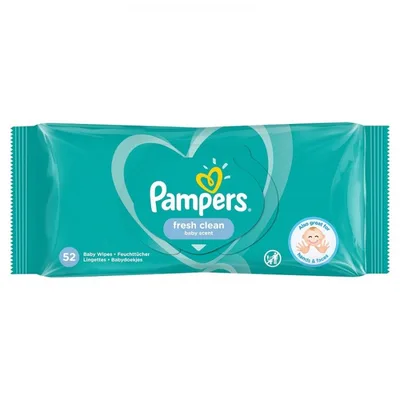 Pampers Servetele umede Fresh Clean, P&G | 52 bucati