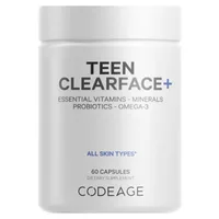 Complex de multivitamine si minerale pentru adolescenti Teen Clearface CodeAge, GNC | 60 capsule