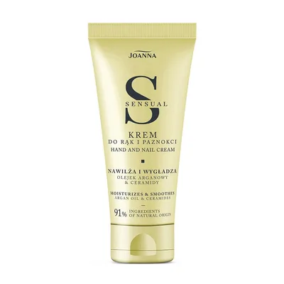 Crema hidratanta pentru maini si unghii cu Ulei de Argan si Ceramide Sensual, Joanna | 100 g