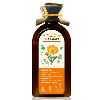 Sampon pentru par normal si gres cu Extract de Galbenele, Green Pharmacy | 350 ml
