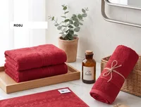 Set prosop GREEK BORDER 100% BBC Rosu, Ralex | 2 buc