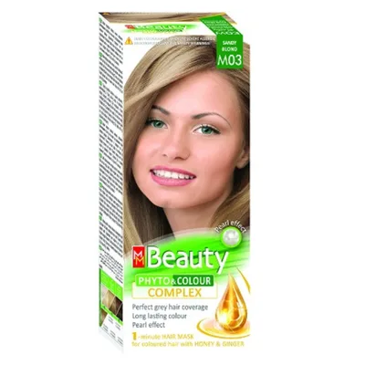 Vopsea de par M03 - Blond nisipiu, MM Beauty | 110 g