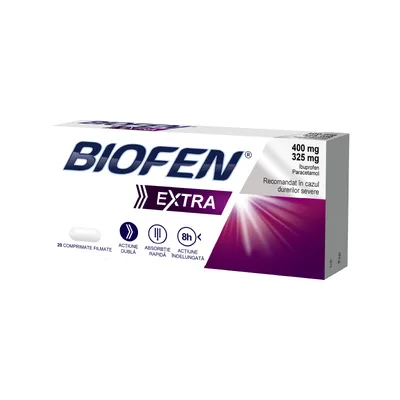 BIOFEN EXTRA 400 MG/325 MG X 20