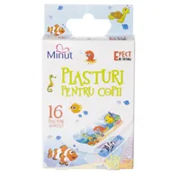 Plasturi pentru copii asortati, tatuaj X 16 Buc, Minut