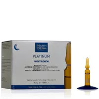 Fiole cu acid hialuronic si alfa hidroxi acizi Night Renew, Platinum, Martiderm | 10 fiole