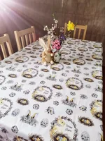 Fata de masa Paste (mare) BBC Ranforce, crem Happy Easter, 240x150 cm, Andana | 1 buc