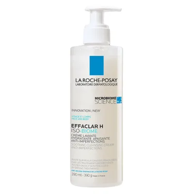 Crema hidratanta de spalare pentru pielea grasa fragilizata Effaclar H Iso-Biome, La Roche-Posay | 390 ml