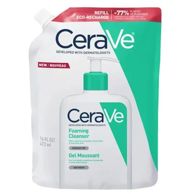 Gel de curatare spumant pentru ten normal-gras - Rezerva, CeraVe | 473 ml