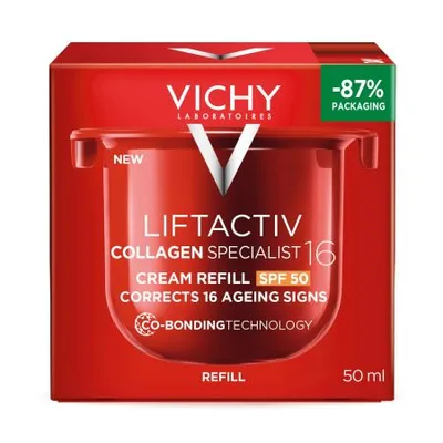 Rezerva crema antirid de zi Liftactiv Collagen Specialist 16 SPF 50, 50ml, Vichy