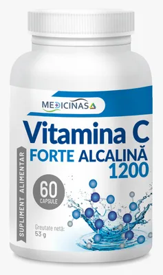 VitaminaC Forte Alcalina - cea mai puternica vitaminaC - 60 cps VCF60L