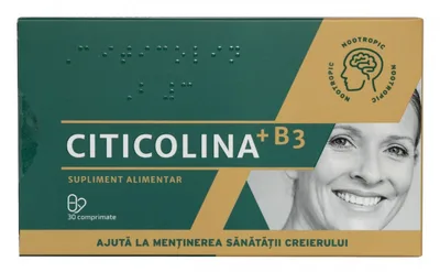 CITICOLINA + B3 - capsule pentru afectiuni ale creierului - 30 cps