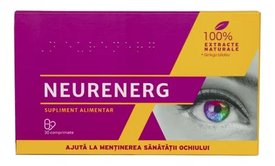 NEURENERG - supliment nutritiv cu efect de neuroprotecție - 30 cps