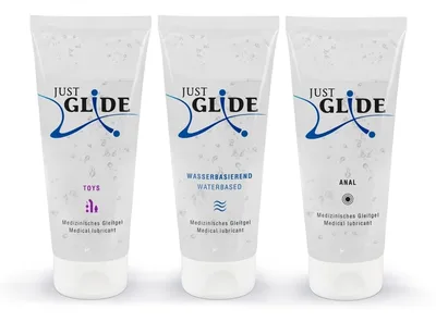 Lubrifiant pe bază de apă, Orion, Just Glide, set 3x200 ml