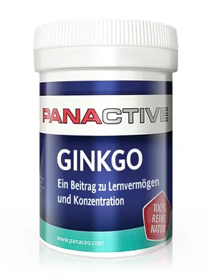 Panactive Ginkgo - imbunătățește memoria, concentrarea - 80 cps PAG80L