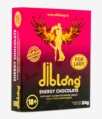 Diblong Energy Chocolate - ciocolata afrodisiaca pentru femei - 24g