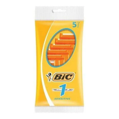 Aparat de ras manual, Bic, Classic, portocaliu, pachet 5 bucăți