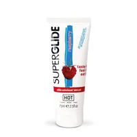 Lubrifiant comestibil, Hot, Superglide, zmeură 75 ml