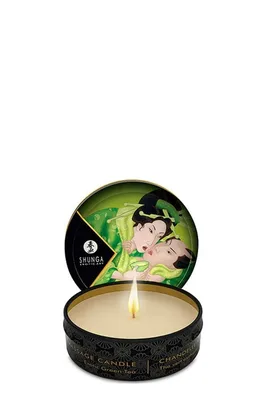 Lumânare masaj Shunga Zenitude, ceai verde exotic, 30 ml