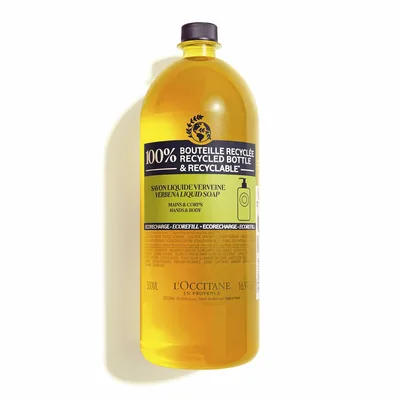 Săpun lichid, L'Occitane, Verbina, 500 ml, eco refill