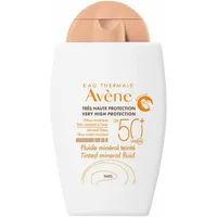 Protecție solară, Avène, Fluid mineral colorat SPF 50+, 40ml