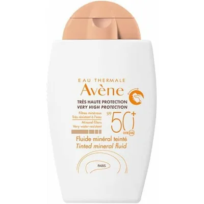 Protecție solară, Avène, Fluid mineral colorat SPF 50+, 40ml