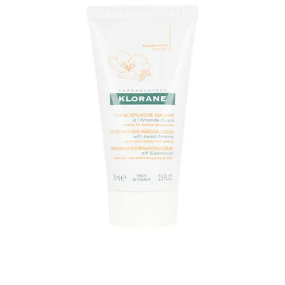 Cremă epilatoare, Klorane, migdale dulci, 75 ml