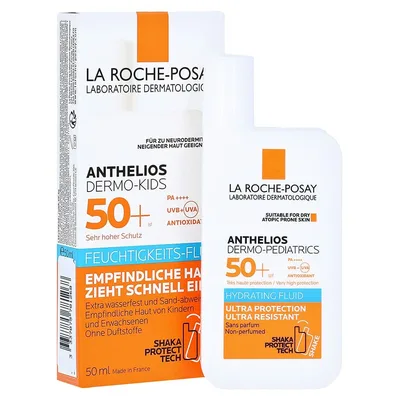 Lapte de plajă copii, La Roche-Posay, SPF 50+, alb, 50 ml