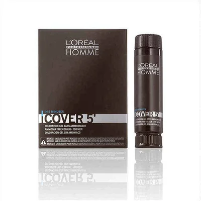 Vopsea semi-permanentă, L'Oreal Professionnel, Homme Cover Nº 5, set 3 x 50 ml