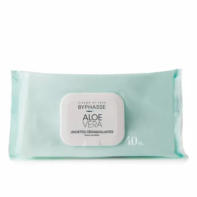 Șervețele Demachiante Byphasse Toallitas Desmaquillantes Aloe Vera (40 uds)