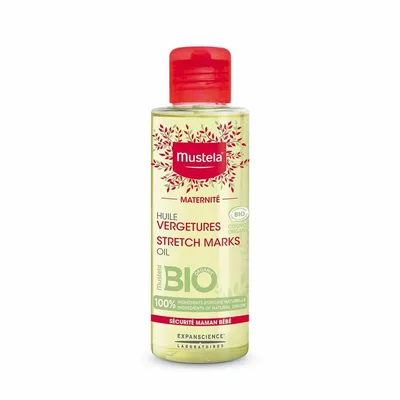 Ulei prevenire vergeturi, Mustela, 3 în 1, 105ml